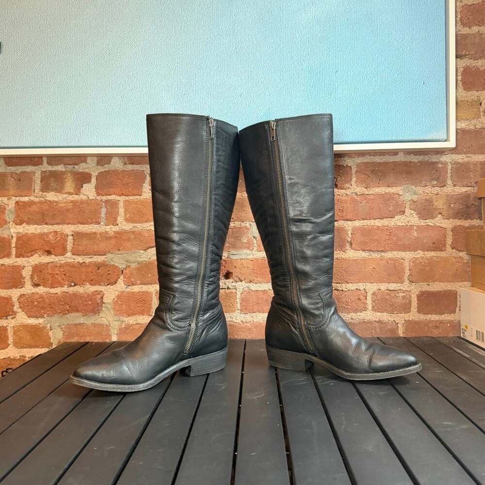 Frye Billy Tall Riding Leather Boot - Picture 2 of 7